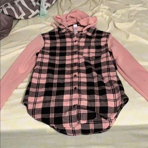 Plaid Hoodie/Shirt